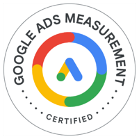 Selo da certificação Google Ads Measurement