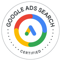 Selo da certificação Google Ads Search