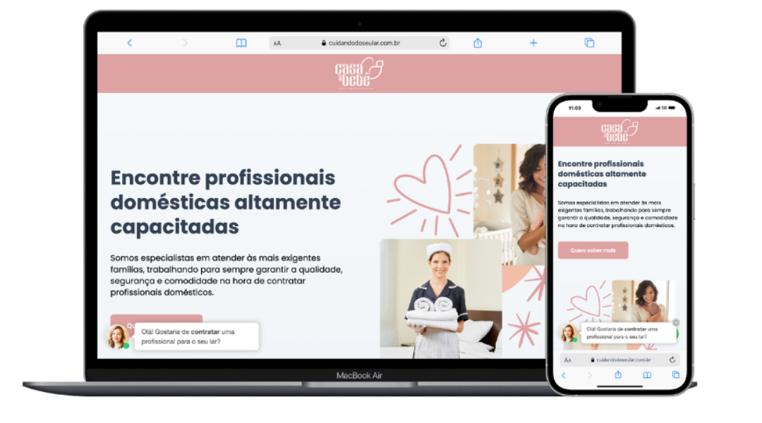 Site da Casa Bebê