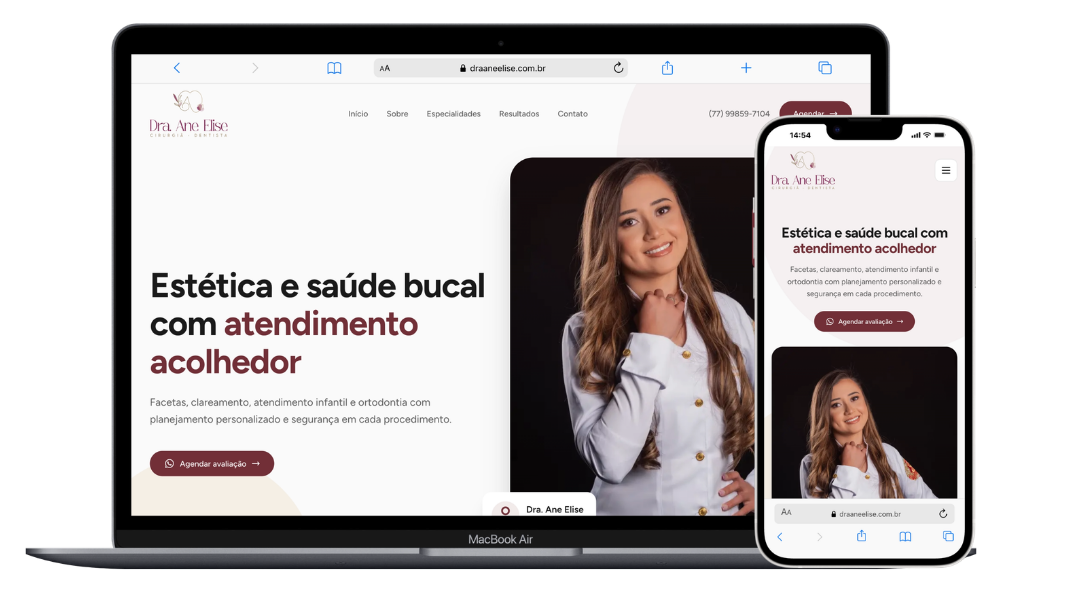 Site da Dra. Ane Elise