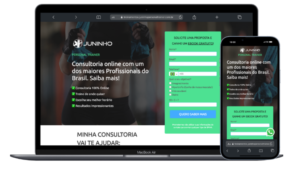 Site do Personal Juninho