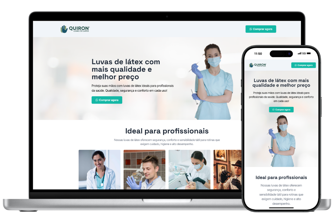 Quiron Luvas de Látex